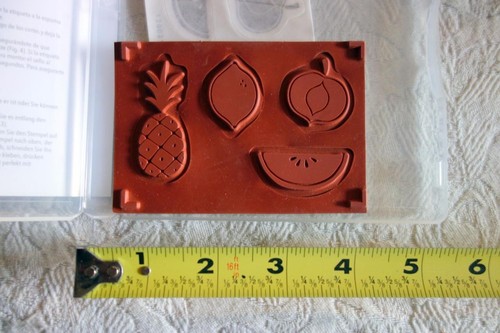 STAMPIN' UP! "Sweet & Sour" Clear Mount rubber stamp Set of 4 NEW - Picture 5 of 5