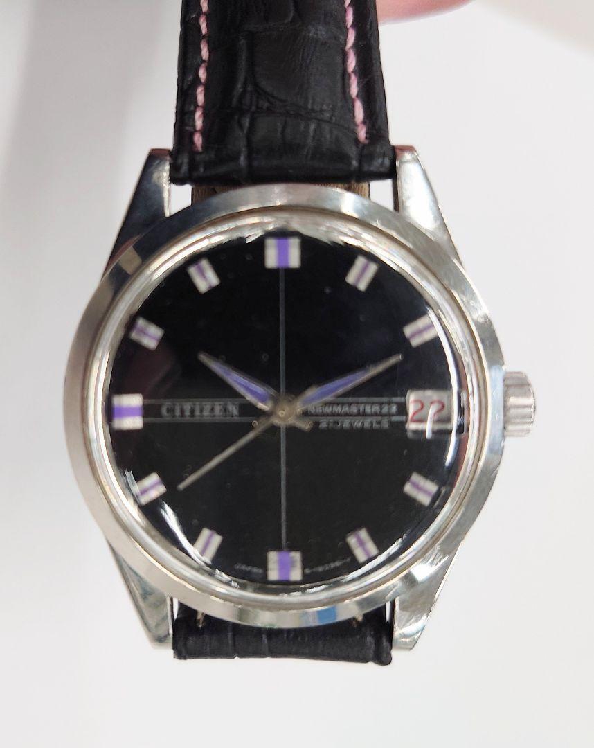 ヴィンテージ CITIZEN 自動巻き時計 黒文字盤 21 jewels Vintage Citizen Automatic 21 Jewels Original Japan Men's