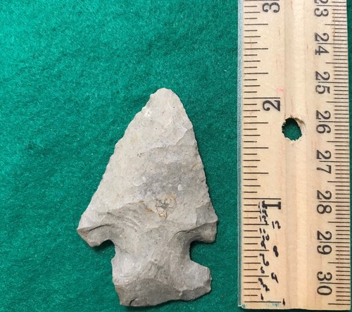Steep Bevel Point 1J22-27 Authentic Native Artifact Arrowhead - Picture 3 of 12