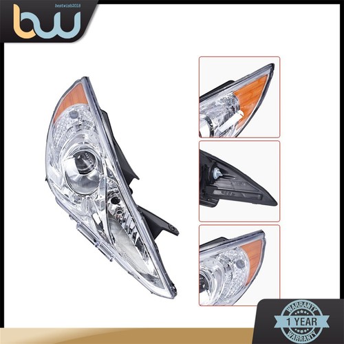 For 2011-2014 Sonata Pair of Chrome Amber Corner Projector Headlights Headlamps - Bild 5 von 8