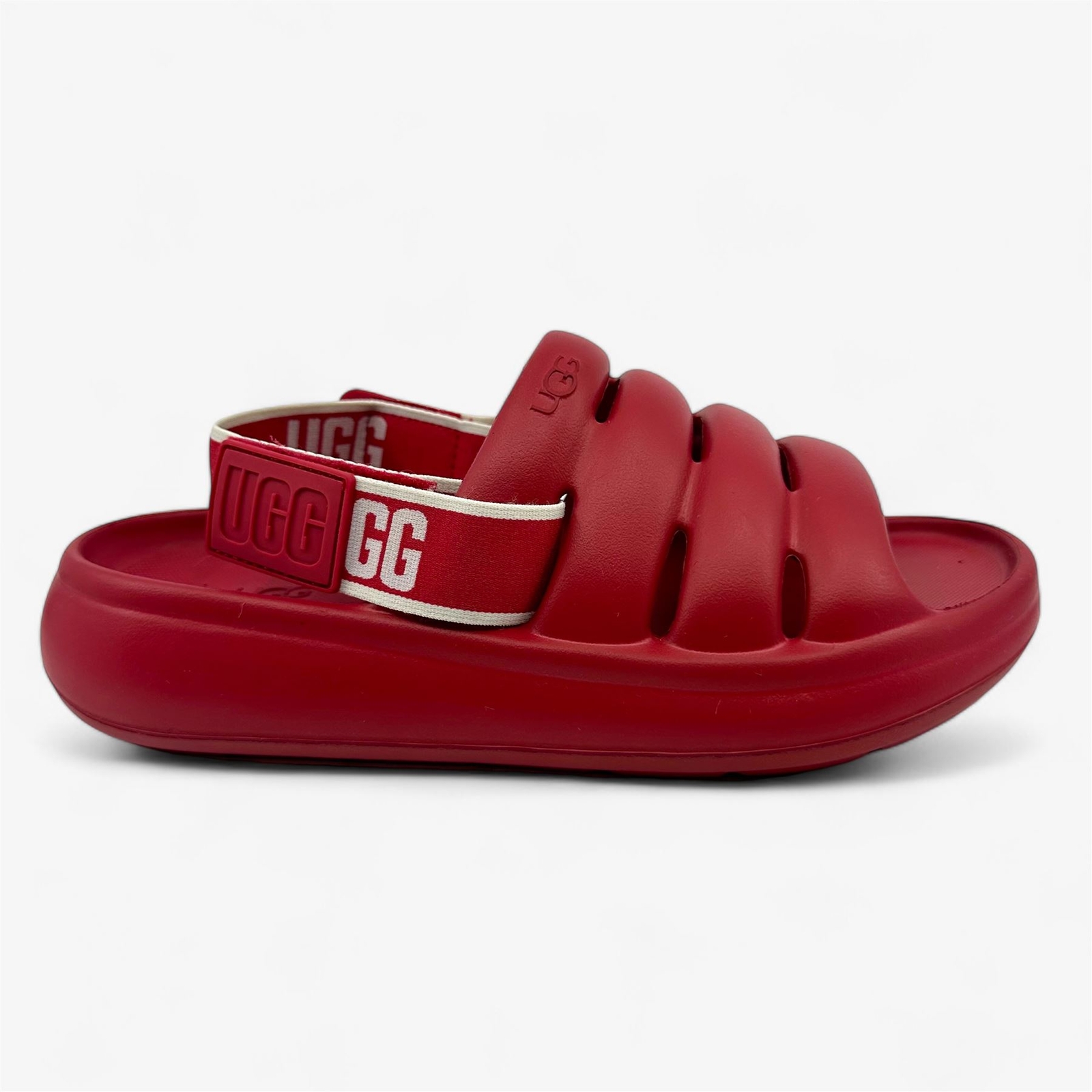 UGG Sport Yeah Samba Красные женские сандалии-босоножки на ремешке