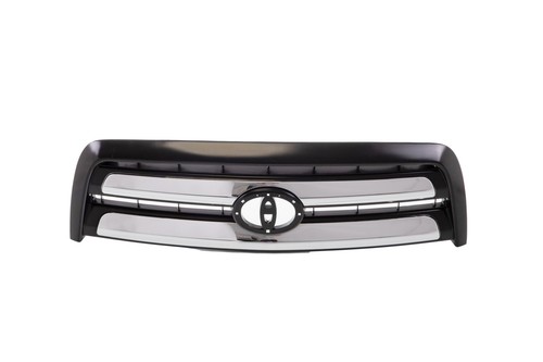 New Front Grille Black Shell and Insert w/Chrome Molding for 03-06 Toyota Tundra - Picture 1 of 7