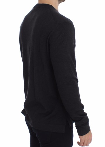 Col Gris Cachemire amp; En Sig14904 Soie Gabbana V Pull Dolce RxS0q61w4