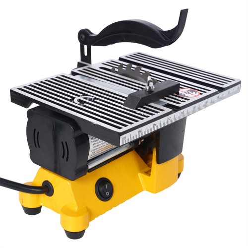 Mini Sierra de Mesa 4500 RPM 90W con 3 Hojas para Corte Precisión Hoja 4" Diámetro - Imagen 3 de 16