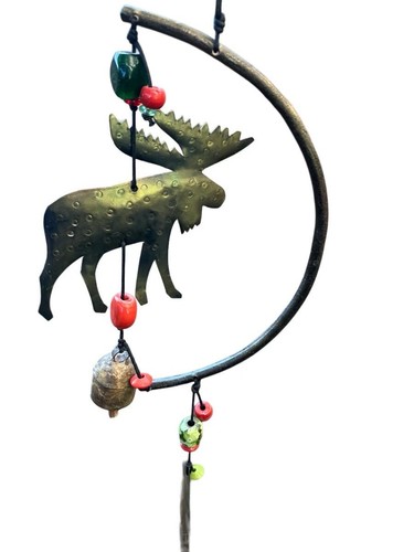 NM (Nana Bells) Weihnachten Windspiel Outdoor Metall Kunst Vintage Baum Rentier - Bild 3 von 7