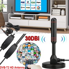 DVB-T DVB-T2 HD Stabantenne Leistungsstarke für Smart TV Receiver USB Stick 30dB