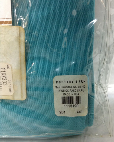 Pottery Barn Torrey Roll Arm Occasional Chair SLIPCOVER Sunbrella Aruba Blue - Picture 6 of 6