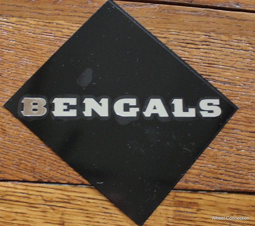 Cincinnati Bengals Window Graphic Sticker NFL Decal Football Only chrome shows - Picture 6 of 10