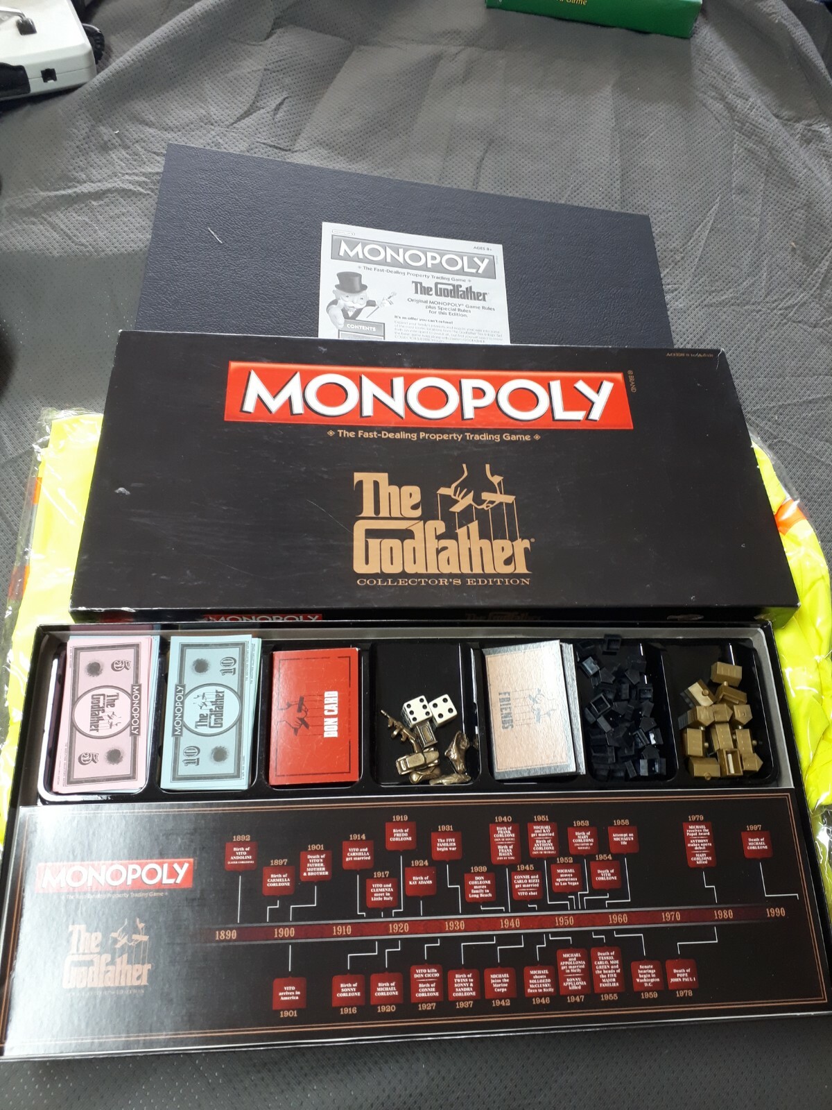 Godfather Collectors Edition Monopoly Board Game Complete Godfather Collectors Edition Monopoly Board Game Complete