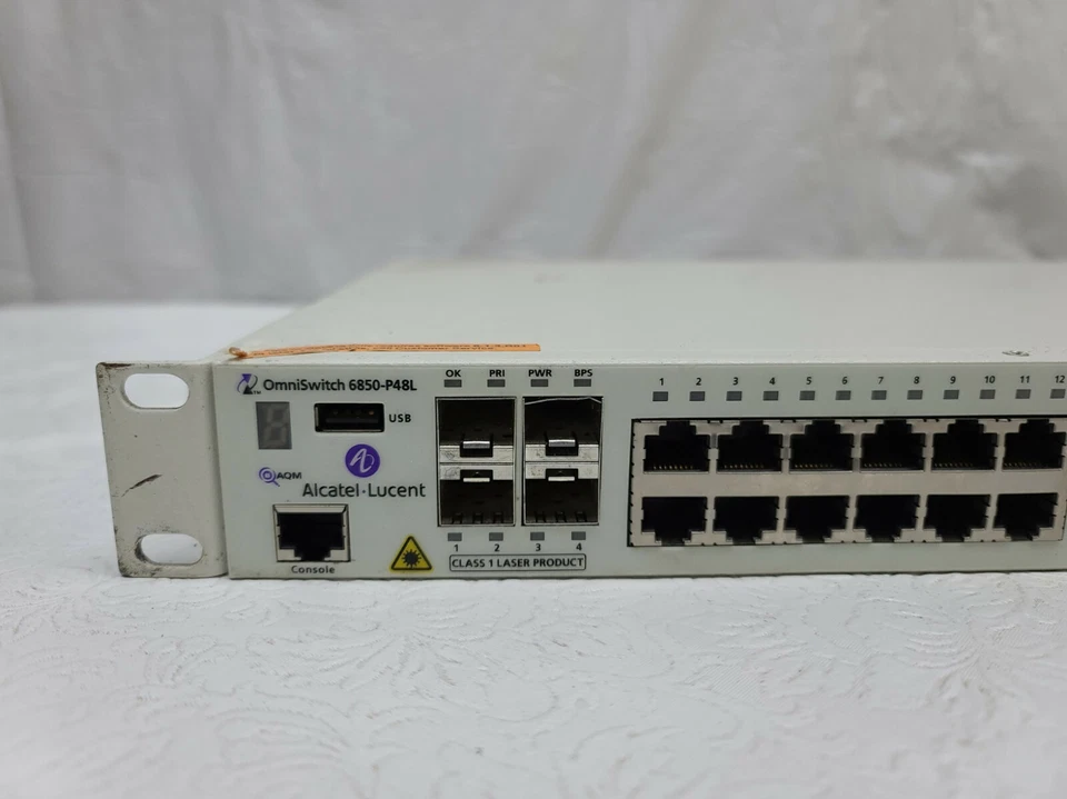 OmniSwitch Alcatel Lucent 6850-P48L 48 Port Switch - Image 2 of 4