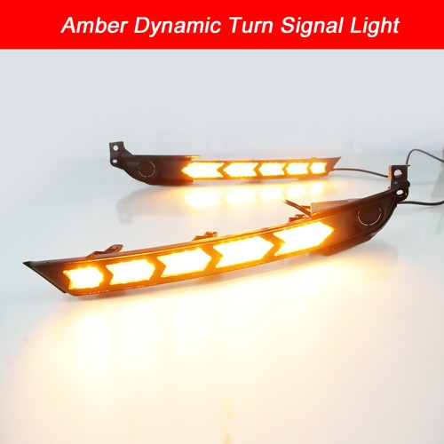 Daytime Running Lights LED DRL Fog Lamp Replacement Bumper For Mazda CX-5 CX-8 - Picture 8 of 10