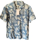 New York & Company Short Sleeve Blue Shirts for Men