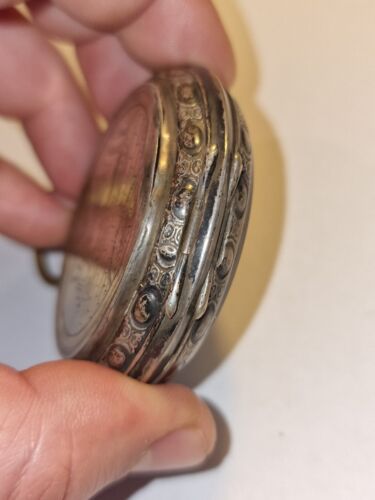 Orologio Da Tasca In Argento 62 MM Ancae Ligne Droite - Foto 9 di 19