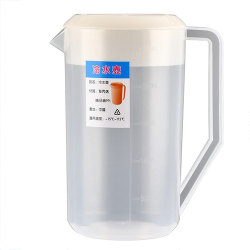 Jarra de agua medidora de plástico jarra bebida hielo té limonada máquina bebida - Imagen 2 de 5