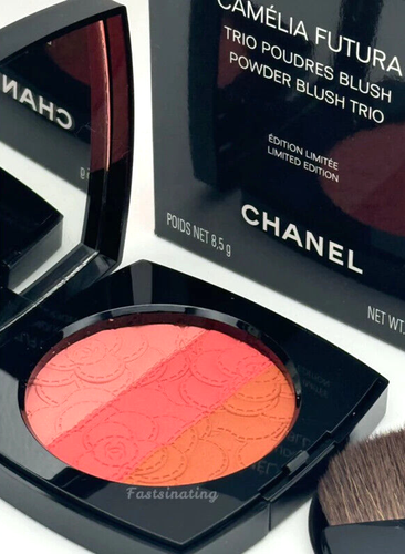 Chanel CAMELIA FUTURA Powder Blush Trio Ltd Edition NIB 100% Authentic 8.5g. - Picture 11 of 13