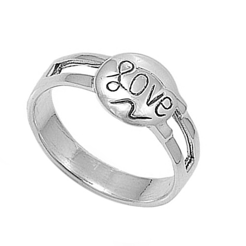 Damenring 10 mm 925 Sterling Silber Liebe Band / Gratis Geschenkbox - Bild 3 von 3