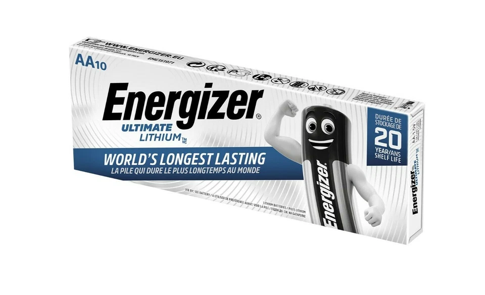 50 x Energizer Ultimate Lithium AA Mignon Batterie FR6 L91 1,5V im Streifen - Bild 1 von 1