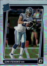 2021 Donruss Optic Simi Fehoko #242 Holo Dallas Cowboys 12F