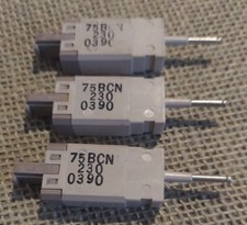 Lot of 3 -  Porta Systems 75BCN-230 1-Pin 230V Gas Tube Protector