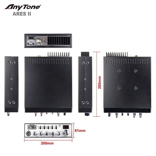 Transceptor móvil AnyTone ARES II – AM FM SSB 10M + cable - Imagen 3 de 5