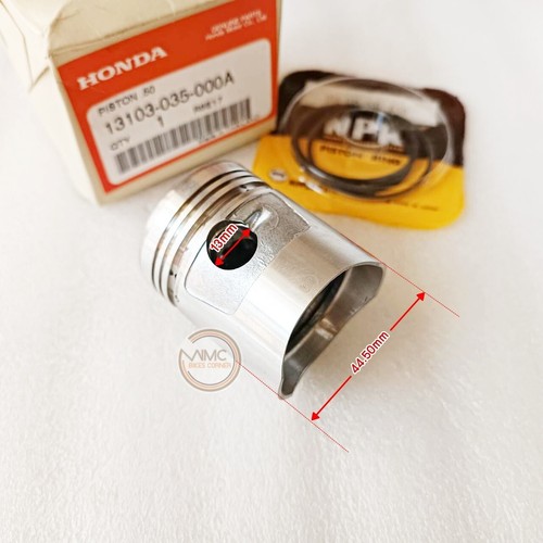 FOR HONDA C65 C65M S65 PISTON KIT 0.50 OVERSIZE (DIAMETER=44.50mm) - Picture 4 of 7