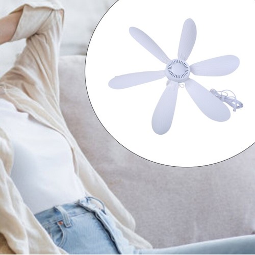 5.5x2.1mm 12V Ceiling Fan 20" Hanging Camping Tent Fan for Home Outdoor Office - Afbeelding 6 van 8