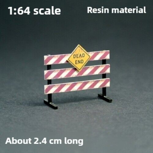 Diorama 1/64 Road Work Construction Warning Sign Model Parking Scene Props Model - Picture 11 of 20