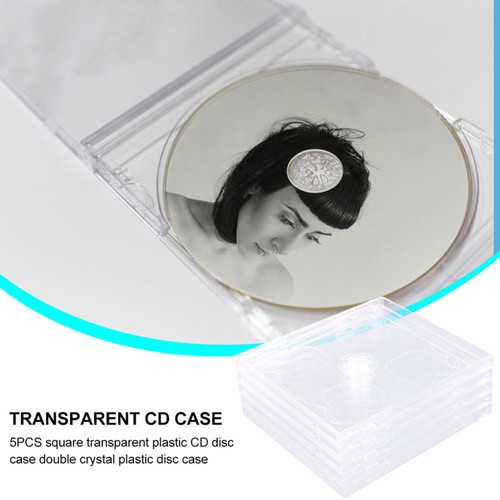 5PCS Dual CD Jewel Case with Assembled Tray Standard Empty Package Case New - 第 11/12 張圖片