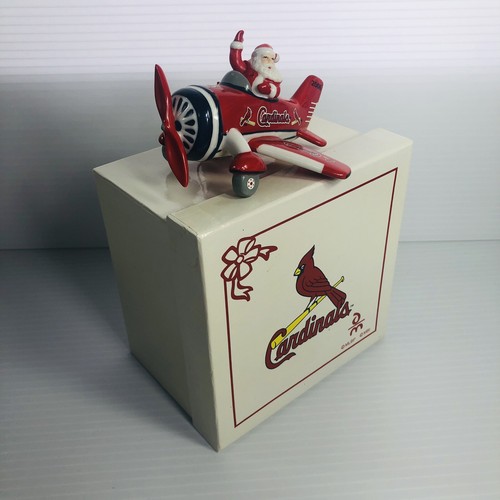Danbury Mint St Louis Cardinals 2006 Victory Plane árbol de Navidad adorno con caja - Imagen 12 de 14
