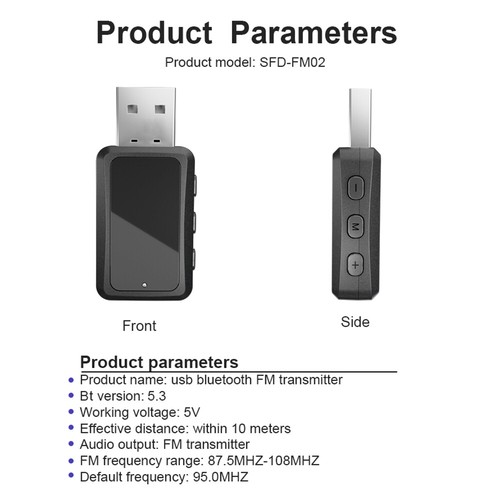 USB Bluetooth Music Stereo Wireless Audio Receiver Adapter 3.5mm Home Car PC AUX - Bild 13 von 18