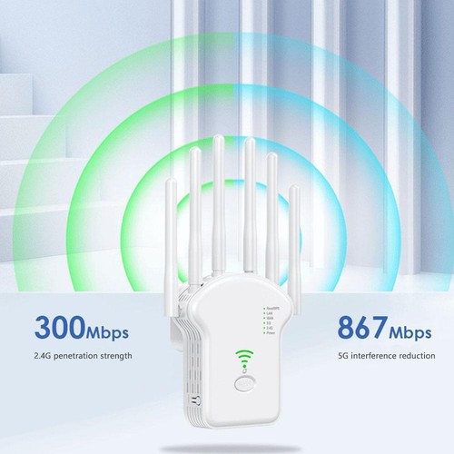 24G 5G Dual-Band WiFi Repeater with 1200Mbps Signal Boosting [λ D8N8 F4U9 P2N4 - Photo 5/26