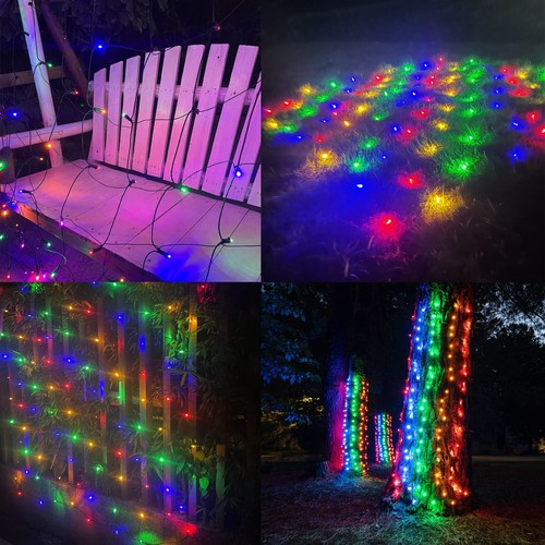 Led Christmas Net Lights for Bushes 120 Led, 5ft x 6ft Christmas Net Lights O... - Picture 5 of 7