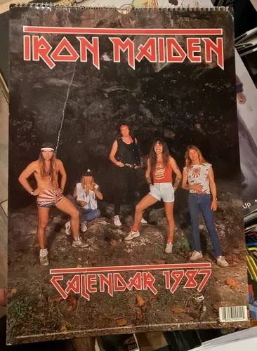 Iron Maiden Original Officiel Vintage CALENDRIER 1987 Lot Collectionneurs à Vendre Rare