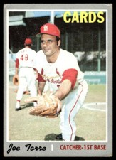 1970 Topps 190 Joe Torre St. Louis Cardinals - Very Good