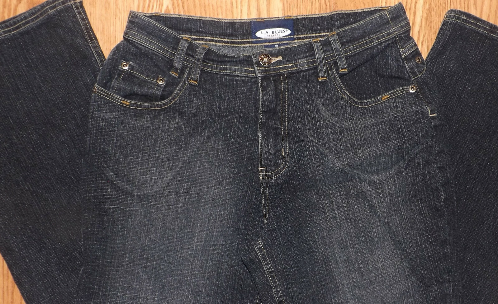 L.A. BLUES JEANS SIZE 10M PREWASHED PREFADED WOME… - image 7