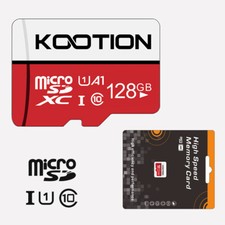 Kootion 128G High Speed Memory Card Micro SDXC Class 10 UHS-I TF SD Card Adapter