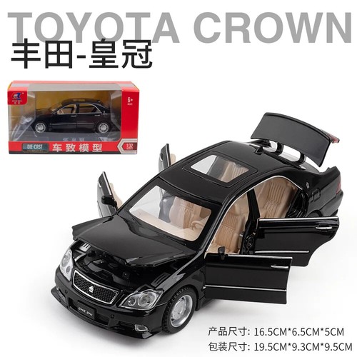 1:32 Toyota Crown alloy car model Diecast toy Vehicle Collection w/ Sound Light - Picture 19 of 19