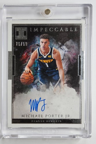 Michael Porter Jr. Nuggets 18-19 Impeccable RC Auto 79/99 🏆 - Picture 1 of 2