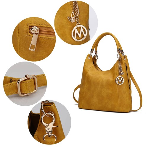MKF Fashion Hobo Bag for Women – PU Leather Top Handle Handbag Purse – Crossb... - Picture 7 of 8