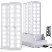 LED Closet Light with Charging Station, 5 Pcs Dimmer Rechargeable Motion Sens...
