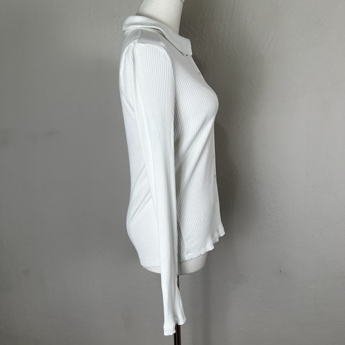 Cárdigan Madewell Frontal a Presión Top Calce Ajustado Invierno Blanco Cuello NS585 Talla Pequeña - Imagen 4 de 9