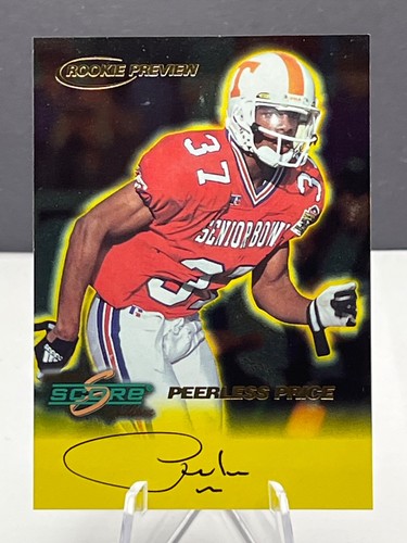Peerless Price 1999 Score Signatures Rookie Preview Auto Card