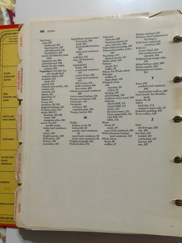 Betty Crocker's Cookbook VINTAGE (H/C 1971) Binder Rings Tabs 10th Print - Picture 14 of 20