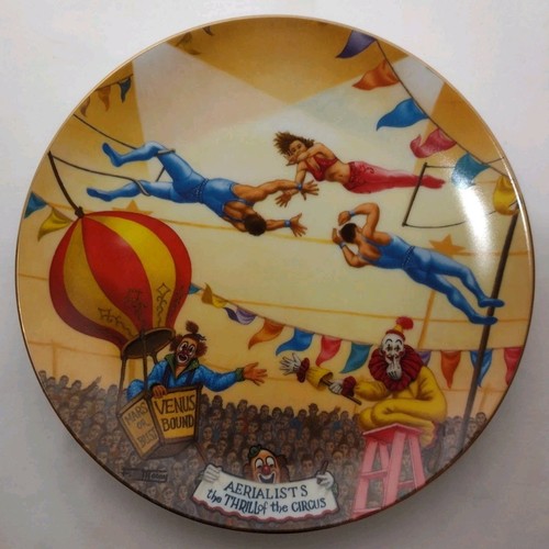 Vintage Lot Of 8 Circus Plates Greatest Show On Earth Numbered Gold Rim 8.5" EUC - Picture 17 of 24