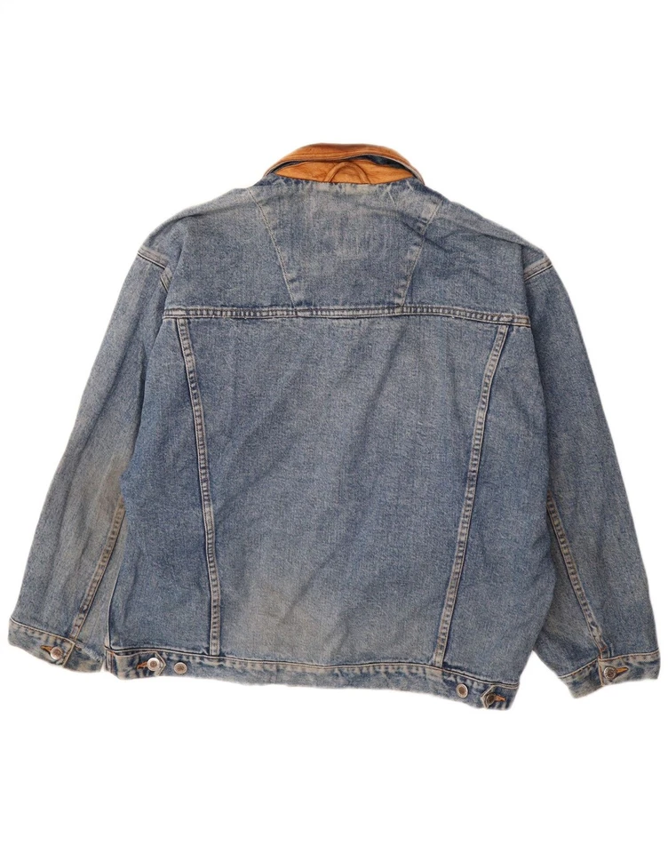 TIMBERLAND Mens Denim Jacket UK 40 Large Blue Cotton CM24 - Image 2 of 4