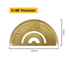 Protractor Tool Measure School 102*57mm Accessories Drawing Tool Measuring