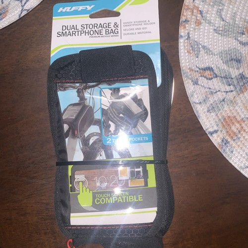 Huffy Dual Storage & Smartphone Bag 2 Zipper Pocket New!
