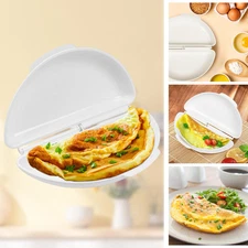 4 Pcs Easy Breakfast Set Microwave Egg Cooker/Poacher Microwave Omelet Maker Use