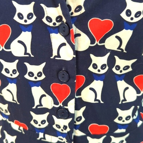 Fervour Modcloth Cat Lovers Tie Back Shirt Dress 3X - Picture 6 of 15