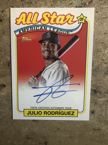 2024 Topps Series 2 - 1989 Topps Baseball All-Star Autographs Julio Rodriguez